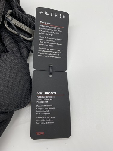 Tumi T-Tech Ballistic Nylon Small Expandable Messenger Bag Black 05508D - Picture 11 of 12