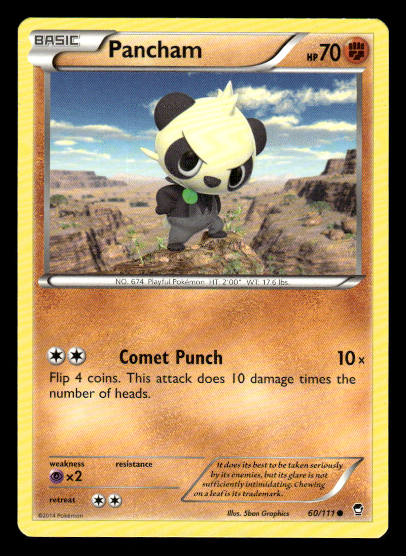 Pancham 60/111 - Pokemon XY Furious Fists Card