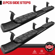 FOR 05-23 Toyota Tacoma Double Cab Side Step Curved 4.3" Running Board Nerf Bar