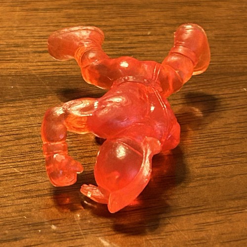 2002 Bandai ULTIMATE MUSCLE Men Kinnikuman KID MUSCLE Figure RED TRANSLUCENT - Picture 7 of 7