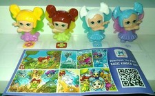 JUEGO COMPLETO DE 4 FIGURAS CON PAPELES KINDER SORPRESA HUEVO JUGUETES 2015