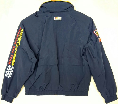 Vintage Formula One Racing Team Mastercard LOLA Hooded Nylon Jacket Size Large - Picture 4 of 12