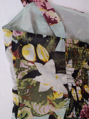 Cabi Sz 8 Convertible Floral Tank Top Sleeveless Cotton Silk Feminine Beachy - Picture 10 of 13