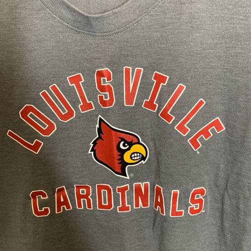 NWT Captivating Apparel Womens S Grey Louisville Cardinals Short Sleeve Shirt - Picture 2 of 7