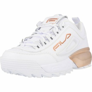 fila trainers white and gold