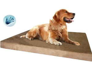 Gel infusé imperméable à la mémoire Mousse Pad Pet Bed pour moyen à extra grand XL Chien