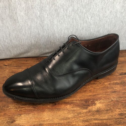 Allen Edmonds Park Avenue Mens 14 3E Extra Wide EEE Black Captoe Dress Shoes - Picture 6 of 9
