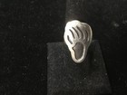 Native Bear Paw Shadowbox 925 Sterling Silver Ring Size 9 weight 9.3 grams — photo 2