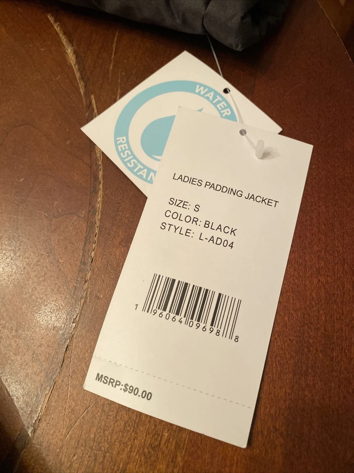 托特包夹克冬季黑色小号女式人造毛皮连帽防水全新带标签 — 第 2/4 张图片