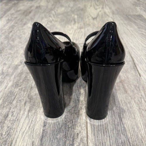 Stuart Weitzman black patent leather Skyhigh 145 Mary Jane platform pumps 7.5 - Picture 6 of 10
