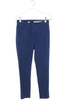 LABELROUTE Skinny Pants Jacquard Geometric Pattern I 40 = D 34 indigo blue