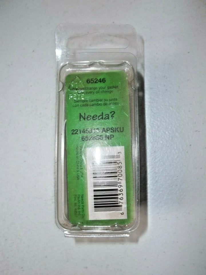 Needa Parts Oil Drain Plug Pilot Point Molded Gasket M14-1.50, Head Size 17mm Foto 4 de 4