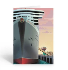 Cruise Ship Christmas Cards |  Cruising with Santa and Reindeer | Boating-60024