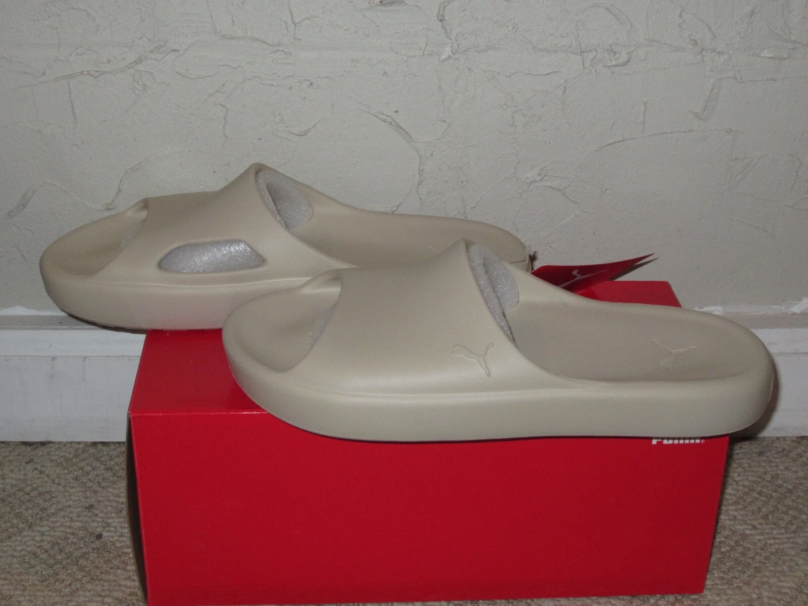 PUMA Shibui Cat Slide stucco da uomo taglia 10 NUOVO! Sandalo 385296 03