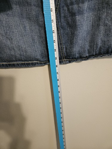 Old Navy Womens Blue Mini Denim Railroad Stripe Pockets Jean Skirt Size 14 - Picture 5 of 8
