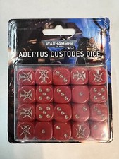 ADEPTUS CUSTODES Red  Gold Dice 40K Warhammer D6 NEW