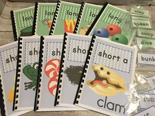 Interactive Learning Books for Children - 10 Vowel Sets w/120Laminated Cards