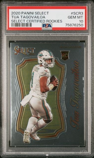 Tua Tagovailoa Panini Select Certified Rookies #SCR3 Base