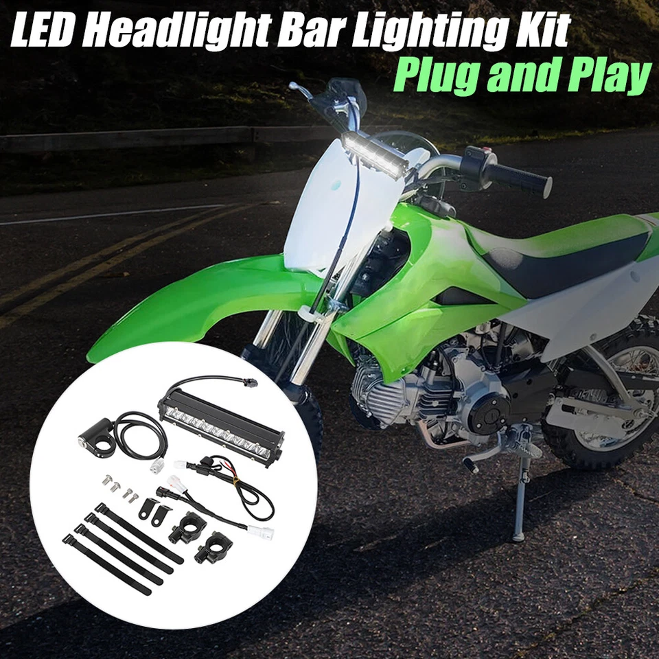 NEW 60W LED Headlight Light Bar Kit For Honda CR125 CR250 CRF110 CRF250R CRF450R - Image 2 of 4