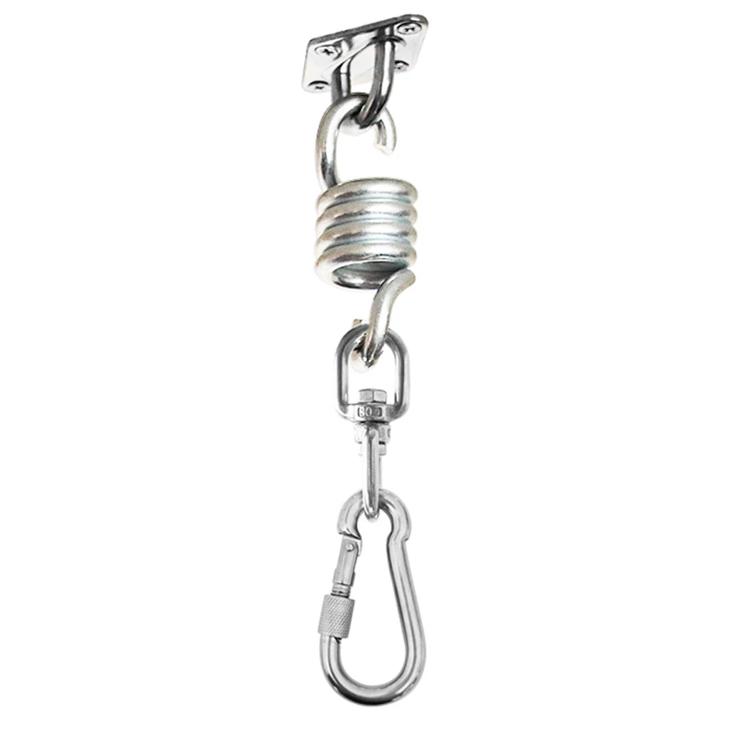 500LB Hammock Chair Hanging Kit Stainless Steel Spring Swivel Hook