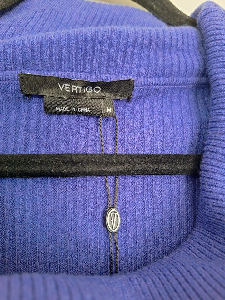 Vertigo cowl neck pleated skirt dress size M - Image 2 of 4