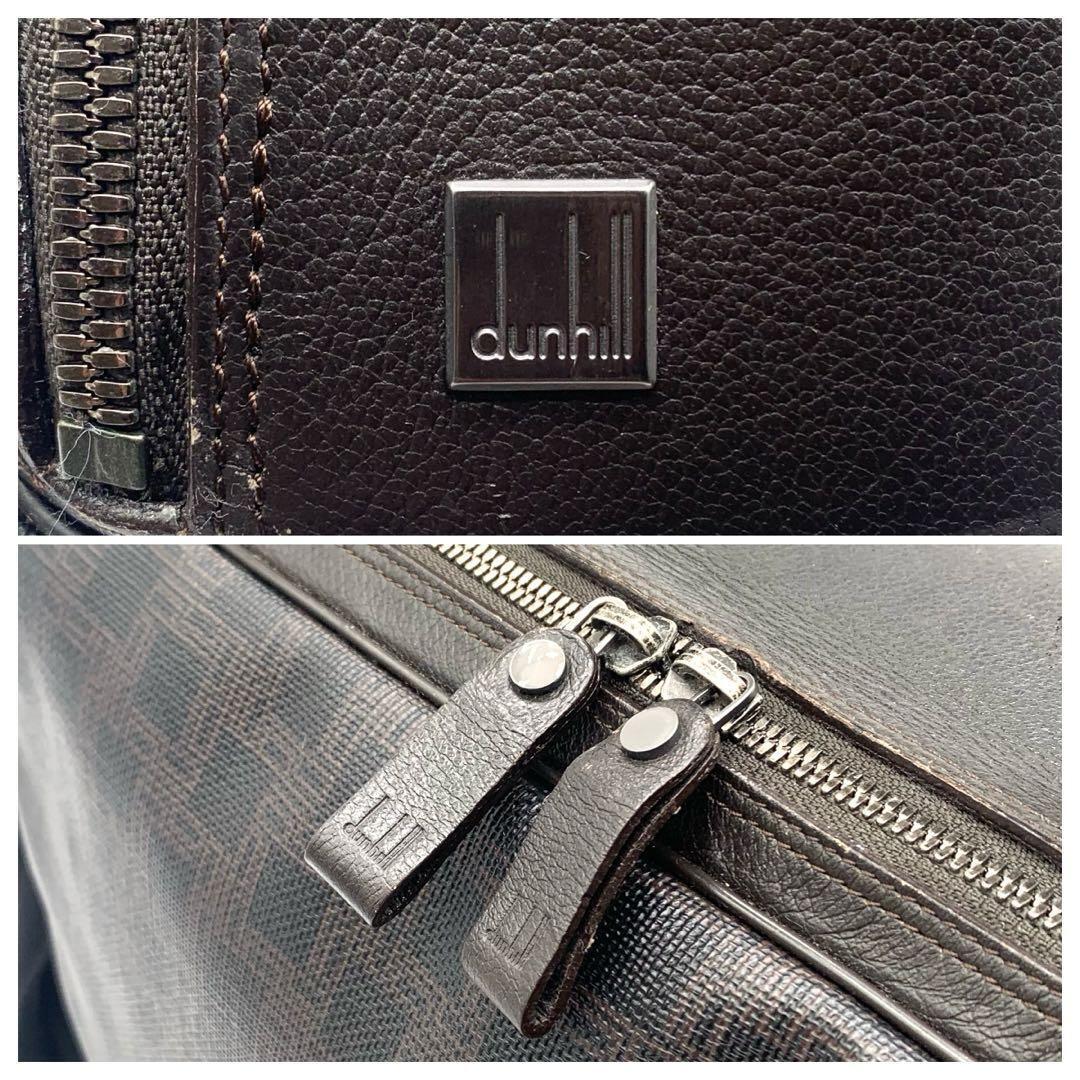 Dunhill D-EIGHT Business Bag Briefcase Leather & PVC Brown 2 Dunhill D-EIGHT Business Bag Briefcase Leather & PVC Brown 2