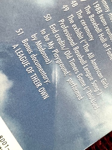 MADONNA SEALED LASERDISC A LEAGUE OF THEIR OWN 2 DISC TOWER RECORDS PRICE PROMO - Picture 6 of 7