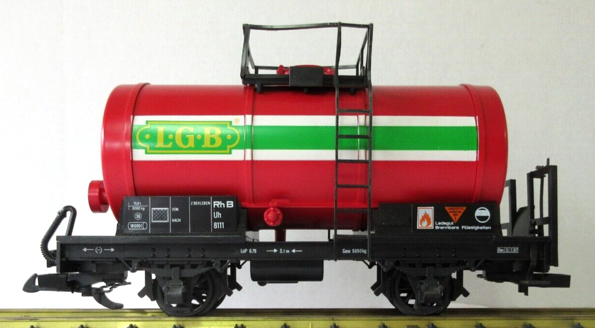 LGB RED L.G.B. TANK CAR | eBay