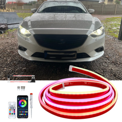 94'' Scan Start Up RGB LED White Hood Light Strip For Mazda 2 3 6 CX-3 CX-4 CX-5