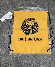 Disney's The Lion King Broadway Musical Draw String Bag Backpack, NWT
