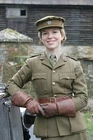 female military driver in uniform WW2 Photo Glossy 4*6 in ε014