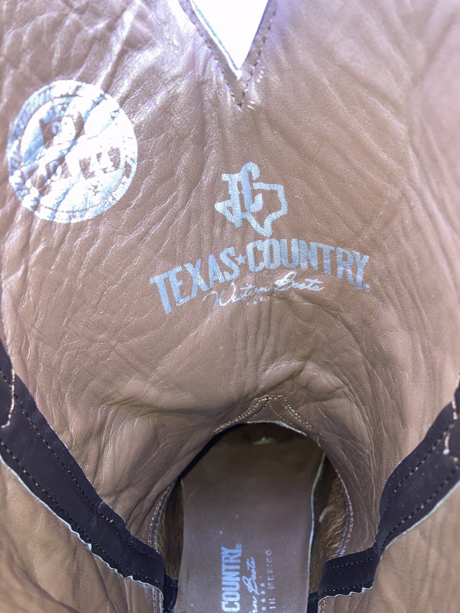 Texas Country 11 44 1995 Snake Skin Brown Leather Pointed  display picture 1