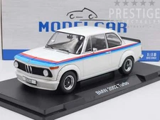 Model Car Group MCG 1973 BMW 2002 Turbo Coupe White 1:18 Scale - New