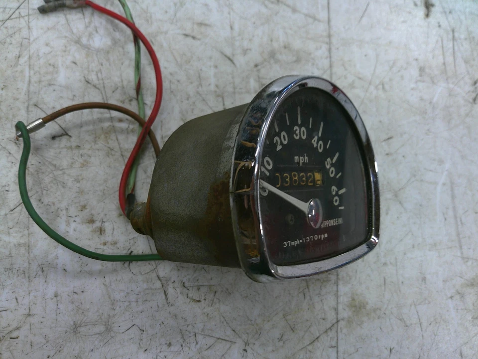 1963-66 Honda c200 touring 90cc speedo speedometer gauge dash - Image 3 of 4