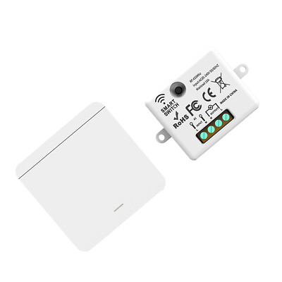 433MHz Wireless Light Switch Wall Panel Remote Control Lamp Receiver Tool Kit