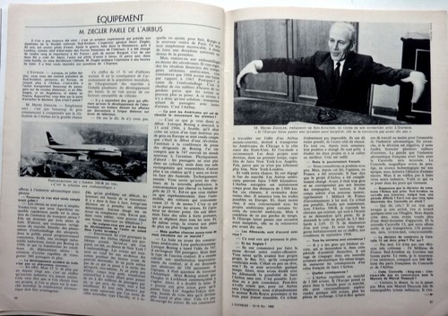 Mag rare L'EXPRESS 1969: MAURICE BEJART_MARGUERITE YOURCENAR_AIRBUS - Bild 5 von 5