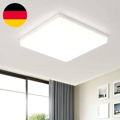 EASY EAGLE LED Deckenleuchte 48W, 4800LM, 4000K Led Lampen Deckenlampe, IP44 Bad