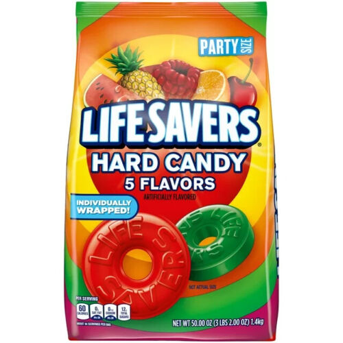 Life Savers 5 Flavors Hard Candy, Party Size - 50 oz Bag, Free And Fast Shipping - Picture 1 of 7