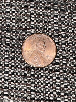 1990-D double die lincoln penny rare error gem