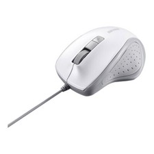 BUFFALO BSMBU308WH Wired BlueLED Silent 5-Button Mouse WhiteNEW