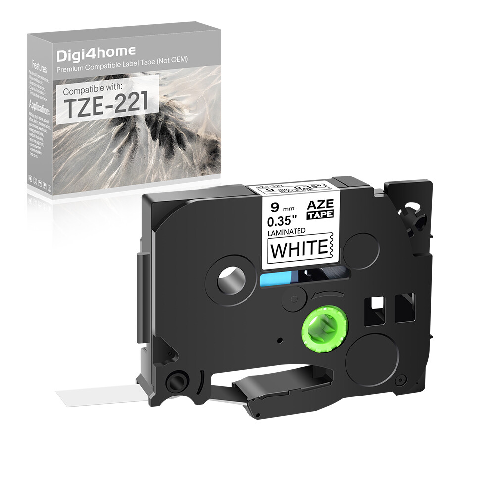 Brother P Touch 1000 Nastri Per Etichettatrice Brother P-Touch TZe-231/TZ- 231 - 5 Pezzi, 12 Mm, Bianco Laminato Nastro Brother Pt-h107 - Foto 3