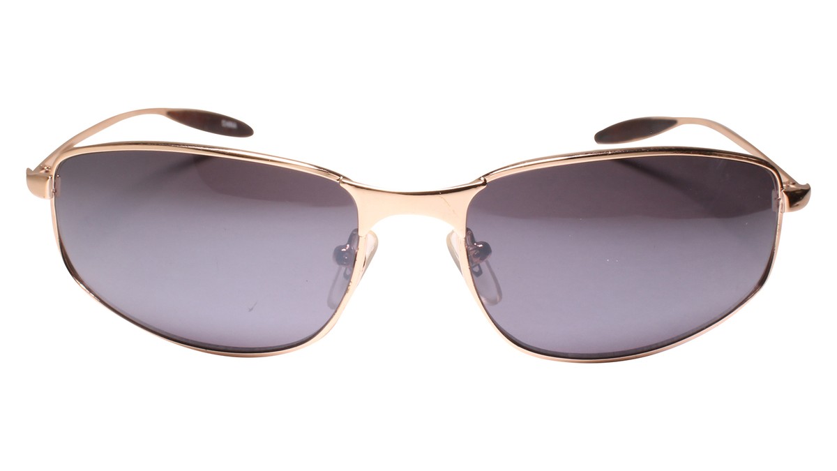 Classic True Vintage 90s Y2K Rectangle Gold Sunglasses for