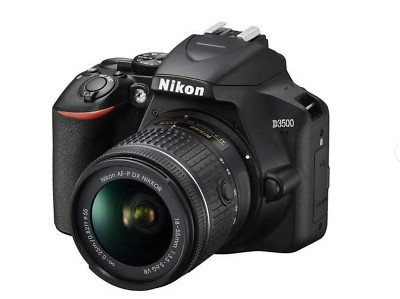 Nikon D3500 24.2MP with 18-55mm VR Lens Kit DSLR Camera - Black