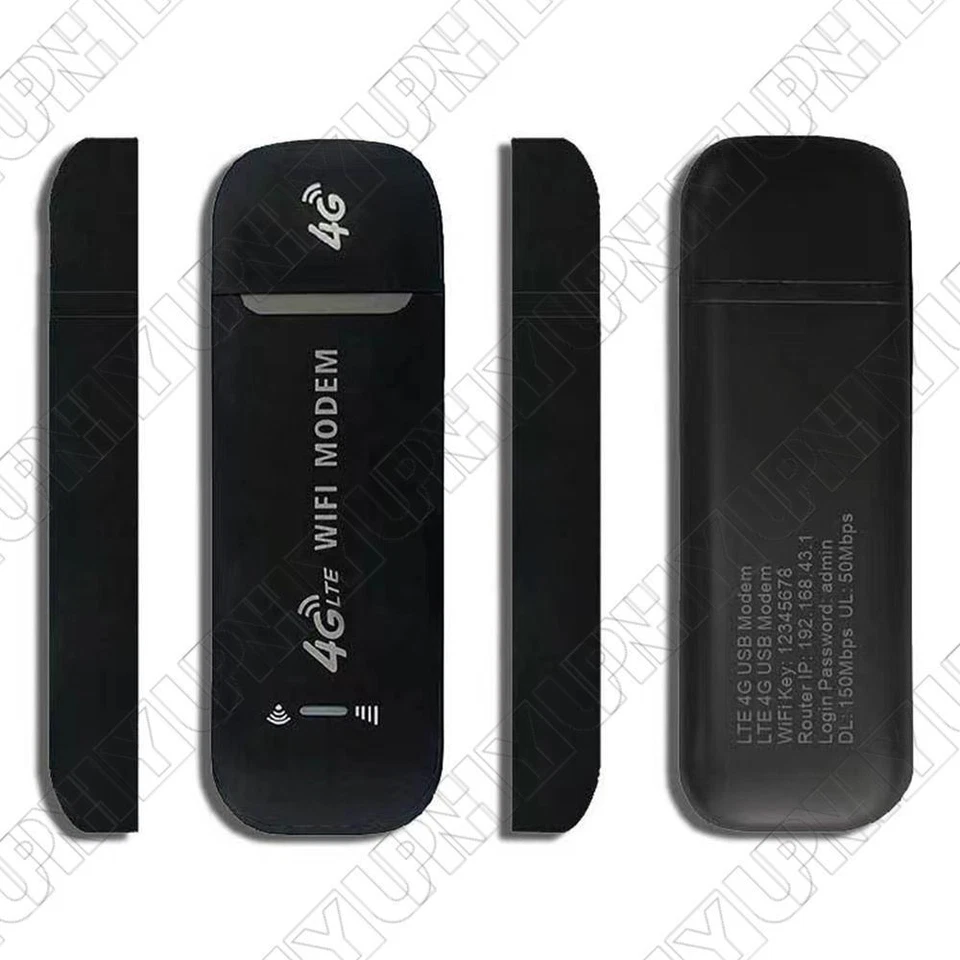 1Pc Black 4G LTE USB WIFI Modem Wireless Router Mobile Broadband 96 * 33 * 12mm - Image 3 of 4