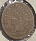 1865 plain 5 Indian Head Penny