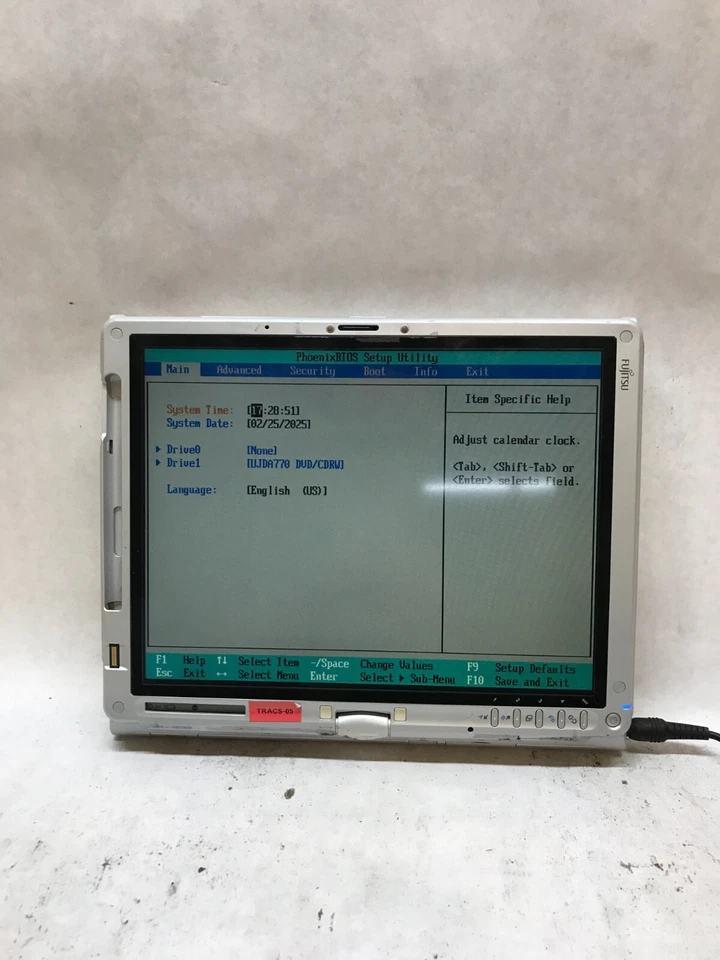 Fujitsu LifeBook T4215 12.1" Core 2 T5600 1.83GHz 1GB RAM NO HDD/OS AS IS -  -DW - Image 4 of 4