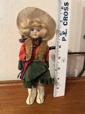 Annnie Oakley or Calamity Jane hard plastic sleepy eye doll, 1950s