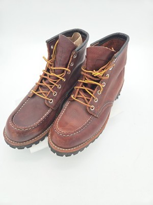 Redwing Roughneck Heritage Men's 6-inch Boot in Briar Oil Slick Leather, Size 8