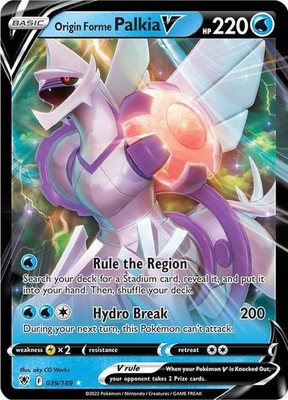Pokemon Astral Radiance Ultra Rare Origin Forme Palkia V 039/189 - Near Mint