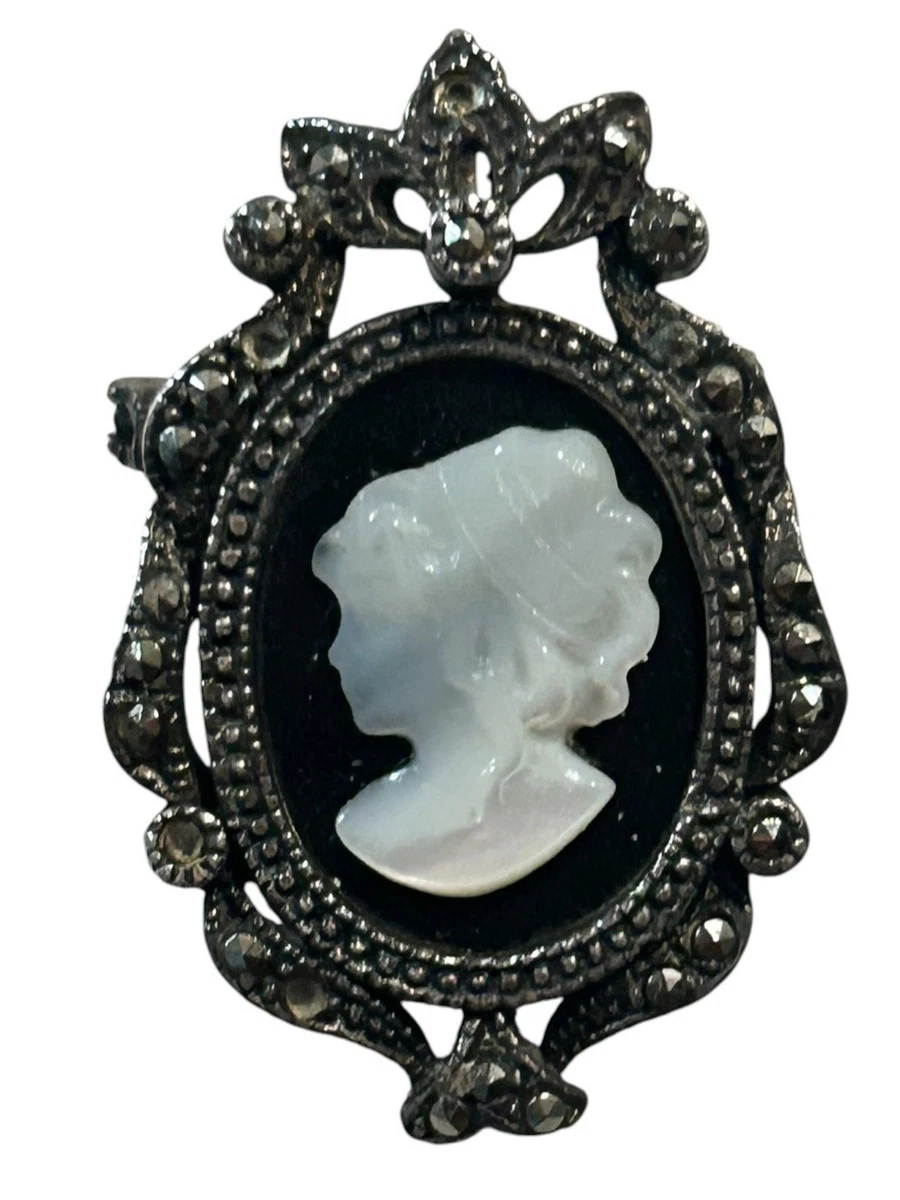 ヴィンテージ カメオ 25+ Vintage Sterling Silver Cameo Pendant In Retro Fine Pins